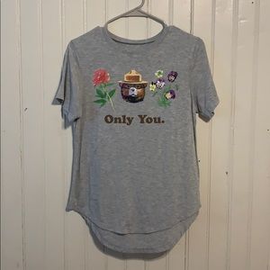 Gray Smokey the Bear shirt